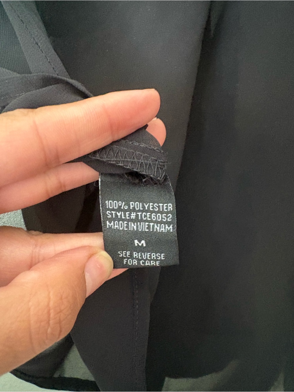 Shinestar Black Sheer Utility Button-Front Blouse - Picture 4 of 6